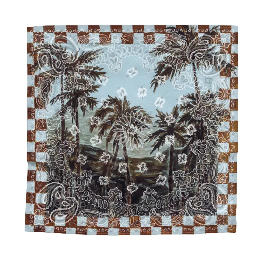 Makenzie Kurz Art Palm Rodeo Bandana Bandana SILK