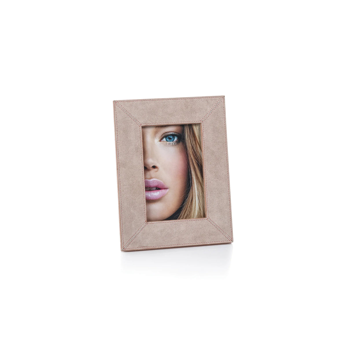Megan Molten 4" x 6" Suede Lux Photo Frame - Amalfi Blush Picture Frames IN-7858