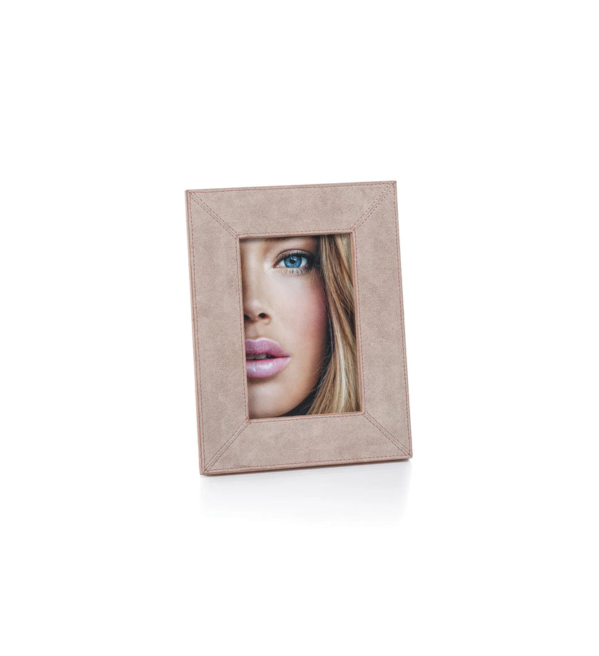 Suede Lux Photo Frame - Amalfi Blush