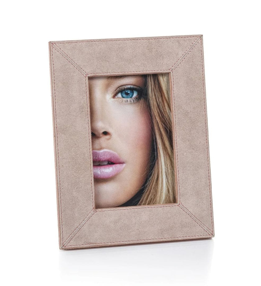 Suede Lux Photo Frame - Amalfi Blush