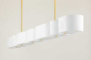 Megan Molten Opal Linear Chandelier