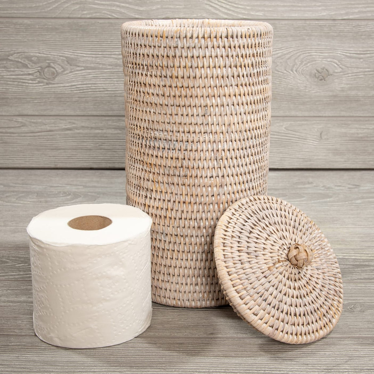Megan Molten Rattan Bathroom Organizer Tissue Holders ATC-BS443