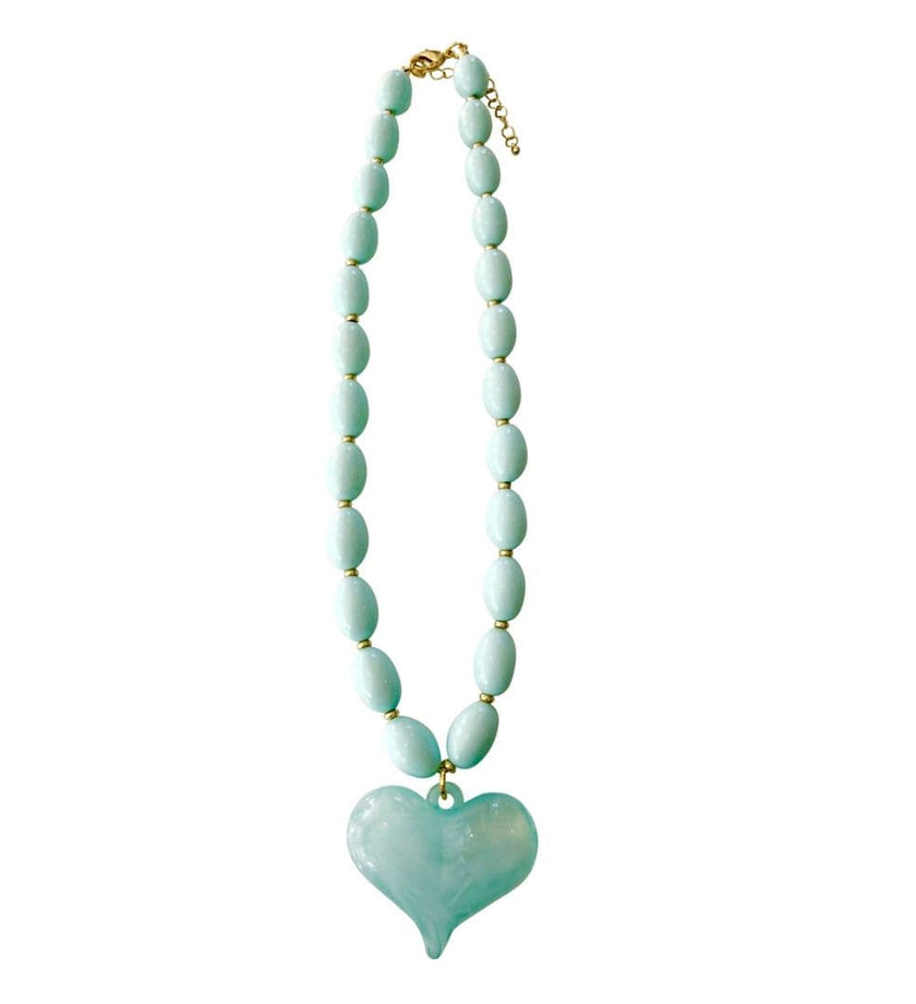 Roxie Light Blue Beaded Necklace