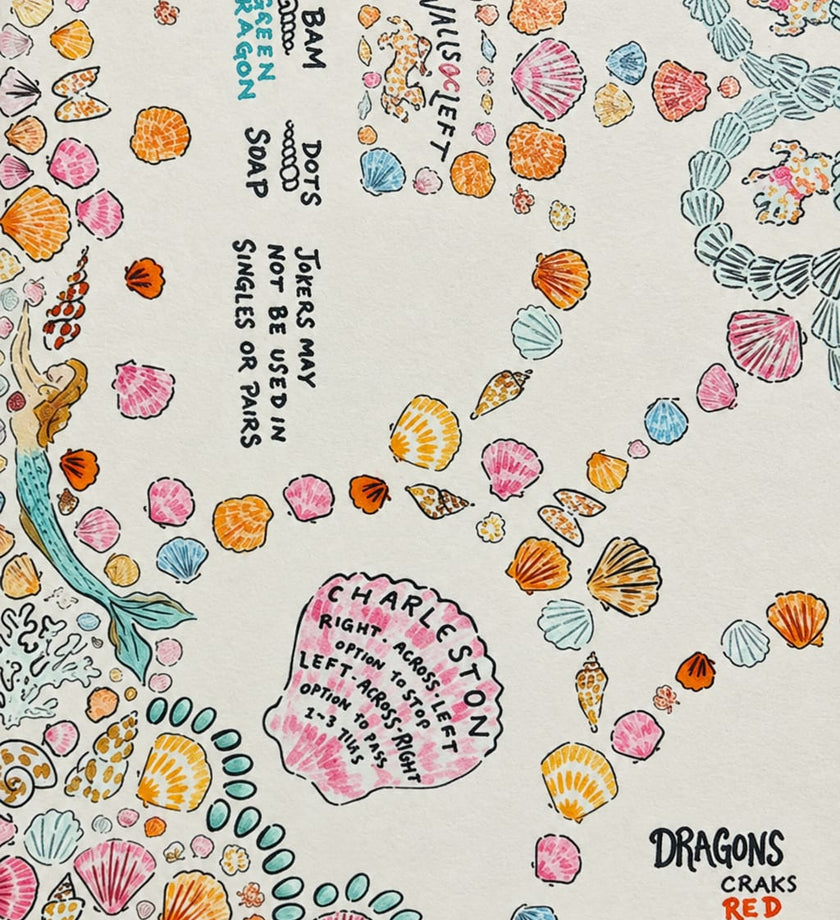 Seashell Mahjong Mat - secondary