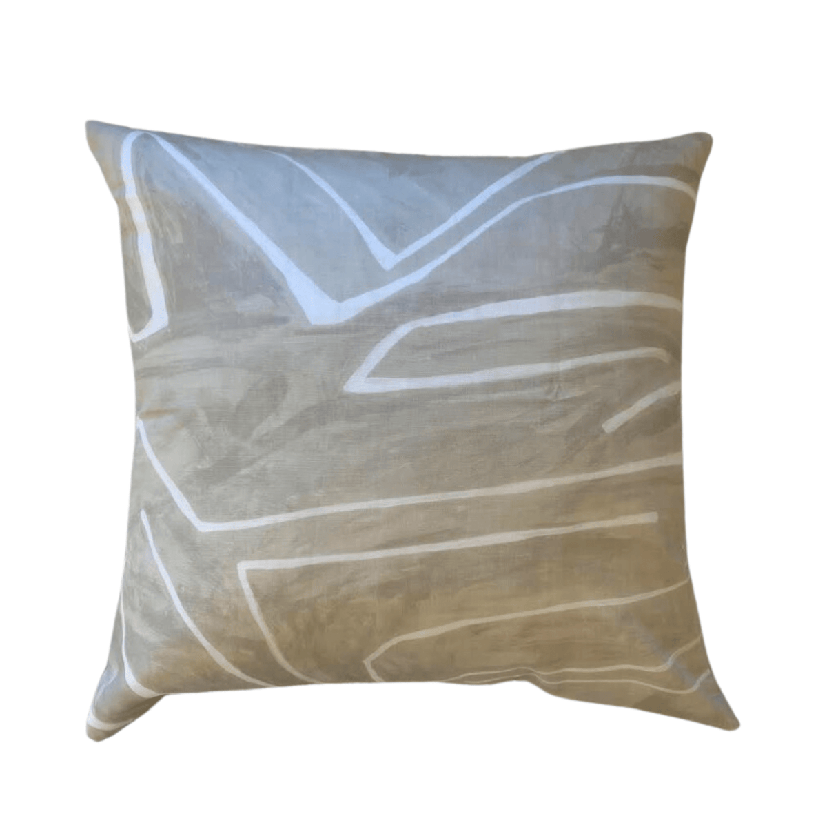 Megan Molten Shop Graffito Ivory Pillow Throw Pillows IvGraf