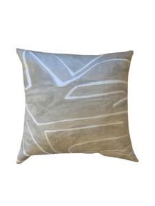 Megan Molten Shop Graffito Ivory Pillow Throw Pillows IvGraf