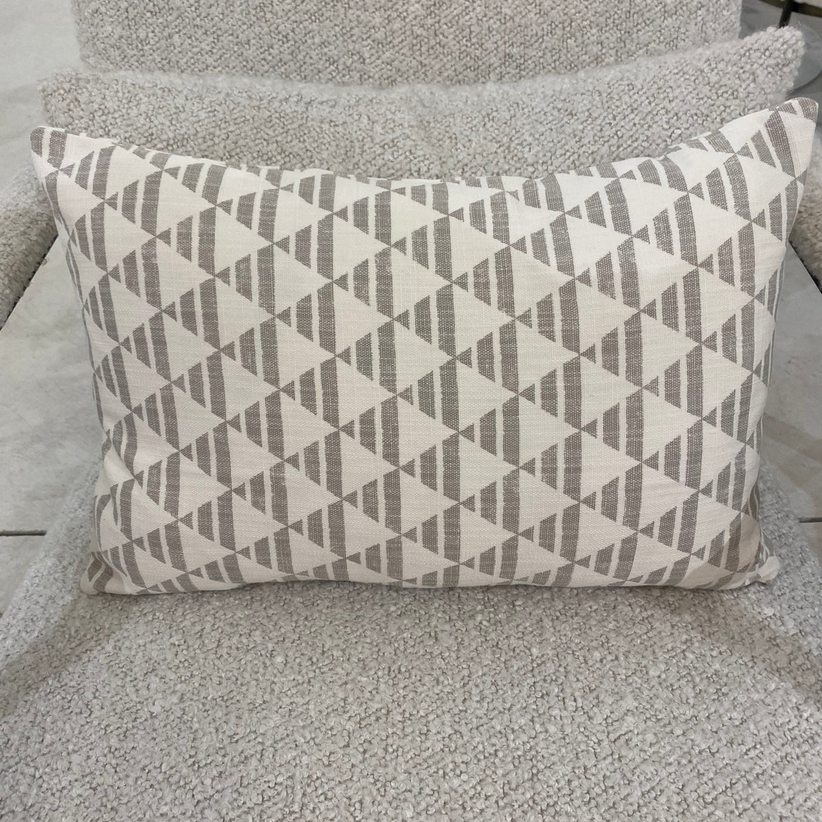 Megan Molten Shop Neutral Pyramids Pillow Throw Pillows