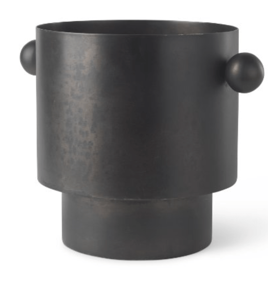 Mercana Black Iron Vase Pots & Planters