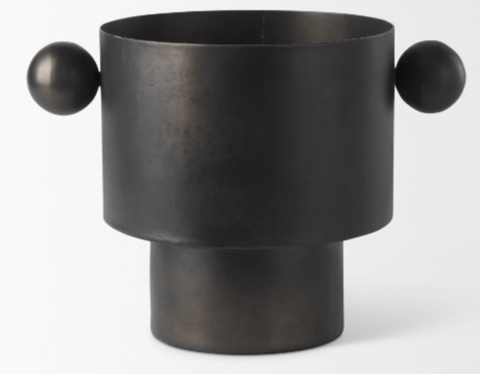 Mercana Black Iron Vase Pots & Planters