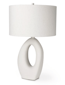 Mercana Contemporary Cream Table Lamp Lighting 69790