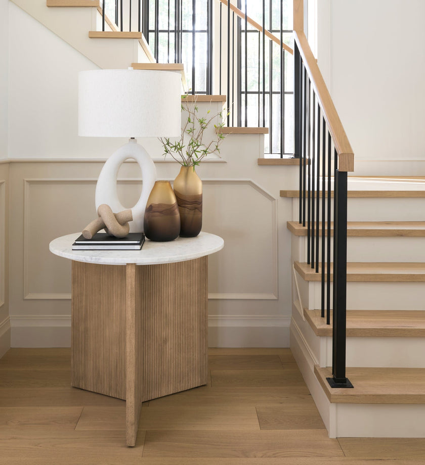 Contemporary Cream Table Lamp - secondary