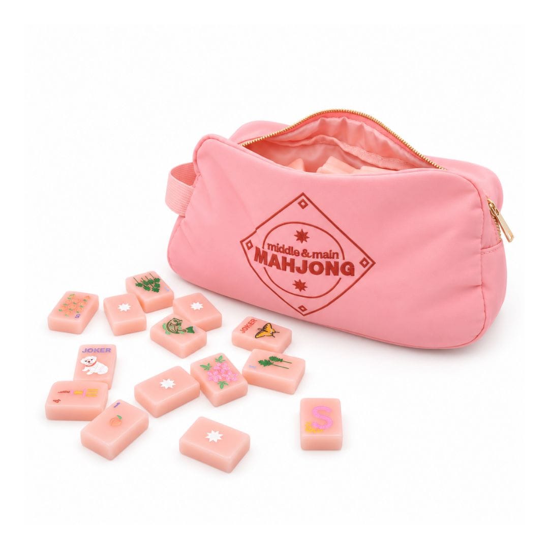 Middle & Main Mahjong Peach & Pine Tiles Set Mahjong