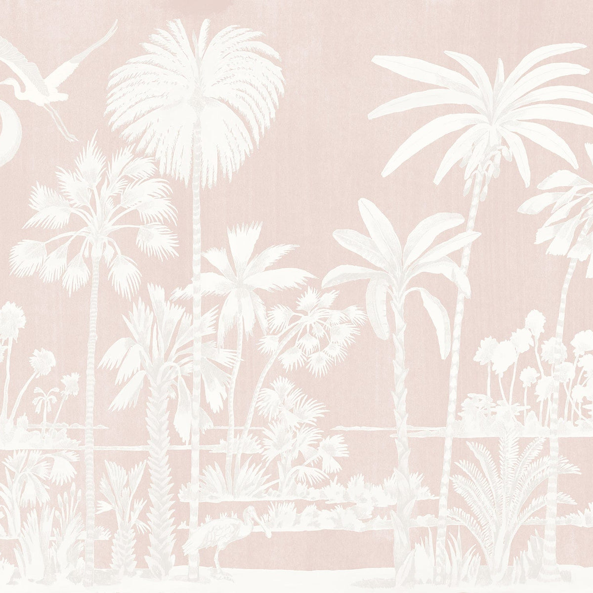 Mitchell Black Charleston Marsh Mural-Barely Blush Wallpaper