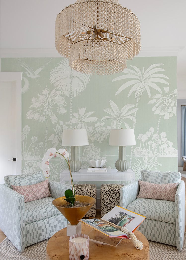 Mitchell Black Charleston Marsh Mural-Breeze Green Wallpaper