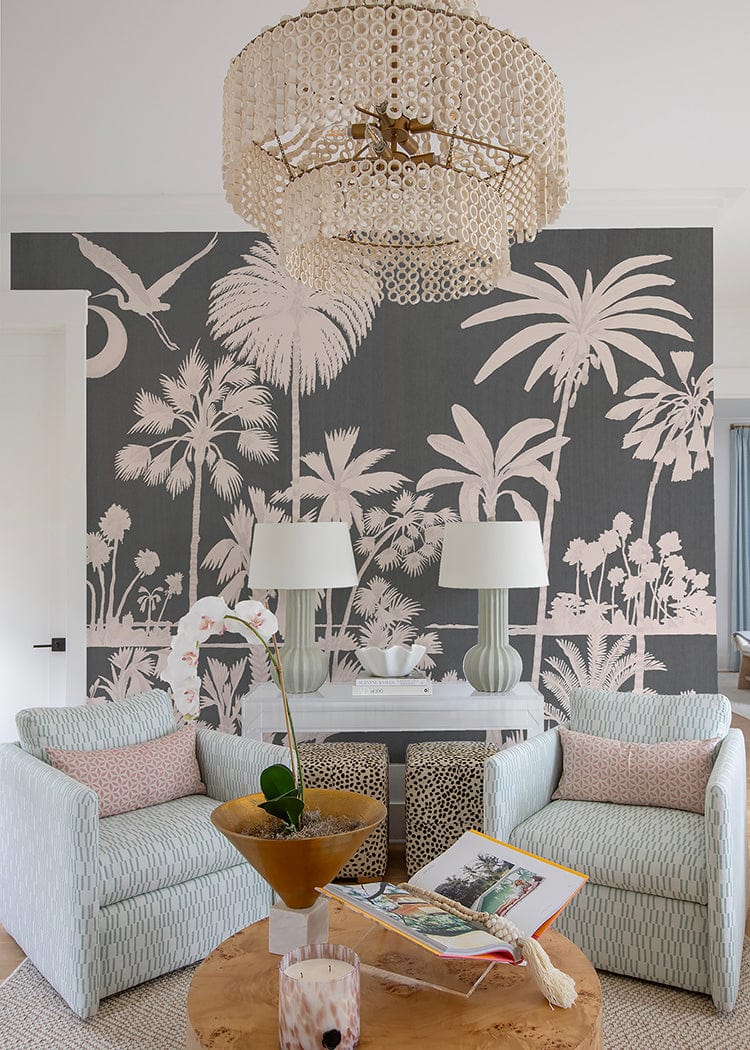 Mitchell Black Charleston Marsh Mural-Moonlit Glow Wallpaper