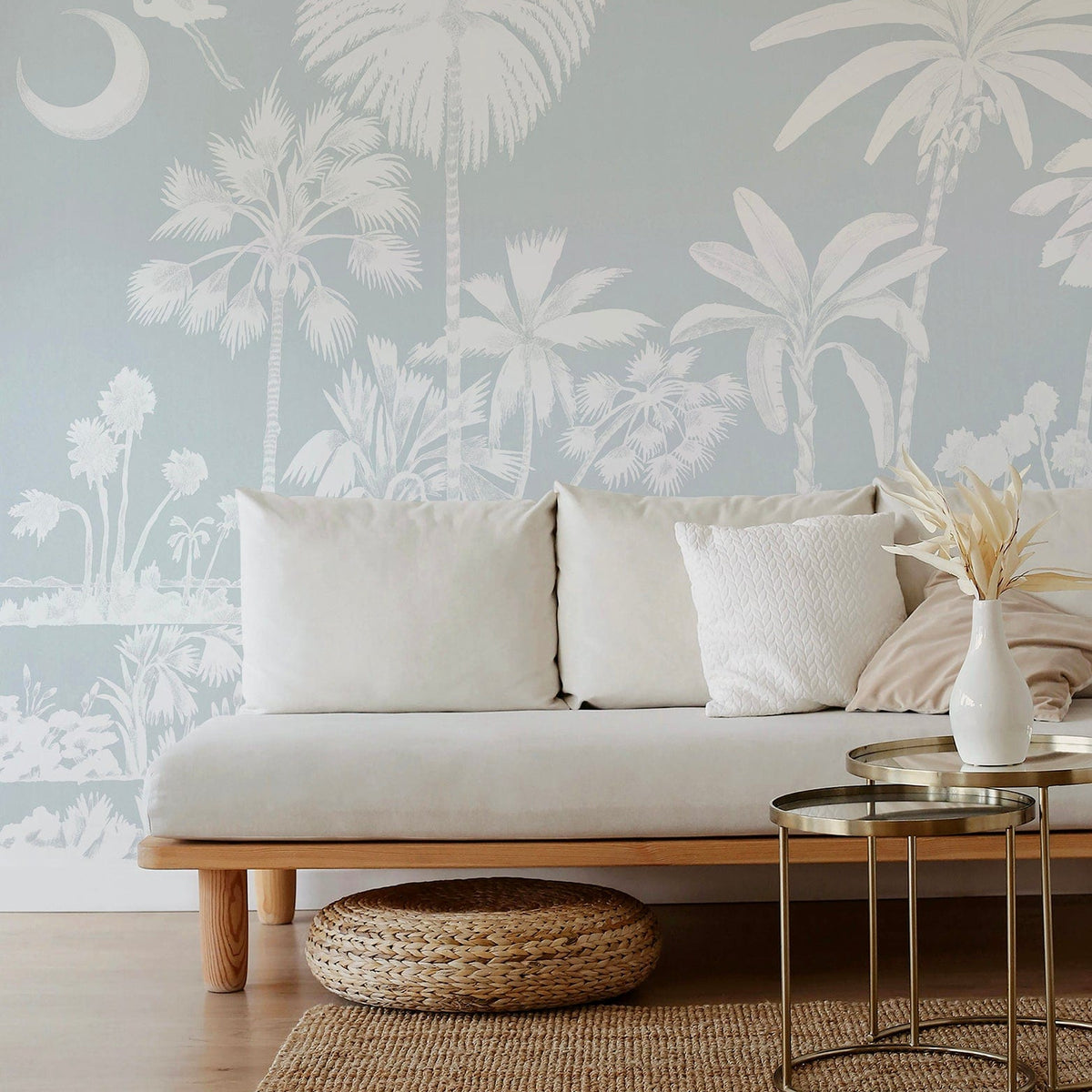 Mitchell Black Charleston Marsh Mural-Serene Sky Wallpaper