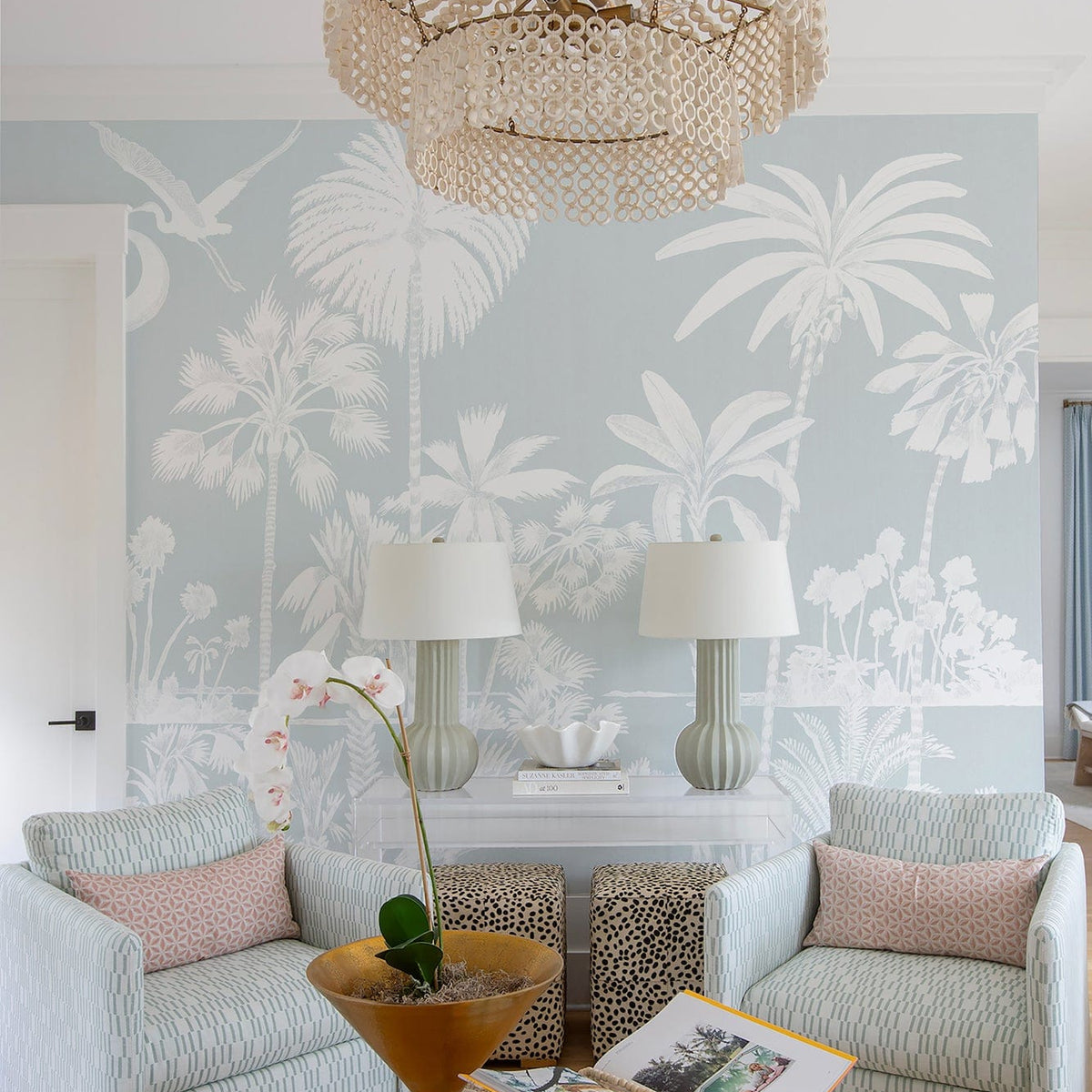 Mitchell Black Charleston Marsh Mural-Serene Sky Wallpaper