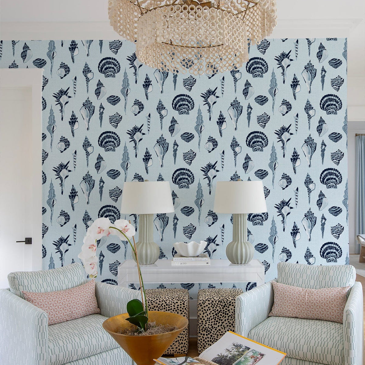 Mitchell Black Sullivan's Island Shells Roll Wallpaper