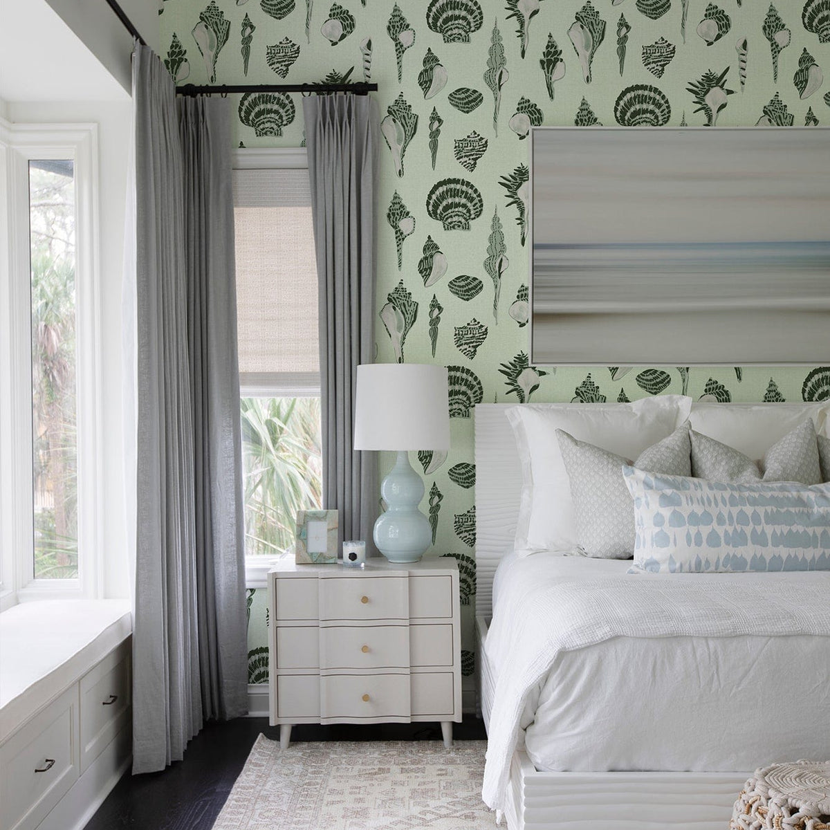 Mitchell Black Sullivan's Island Shells Roll Wallpaper