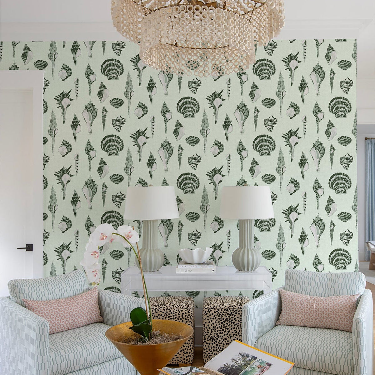 Mitchell Black Sullivan's Island Shells Roll Wallpaper