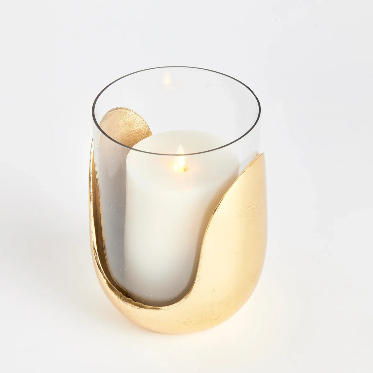 Napa Home Aida Gold Hurricane Candle Holders