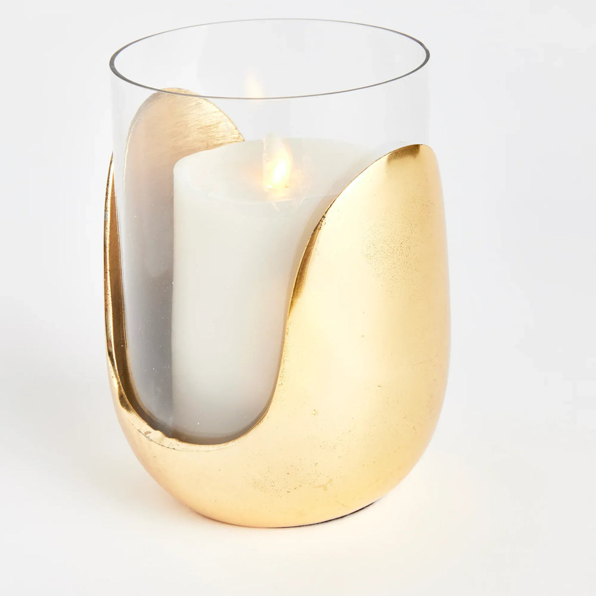 Napa Home Aida Gold Hurricane Candle Holders