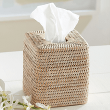 Napa Home Burma Rattan Tissue Cover Tissue Holders NTN214WH