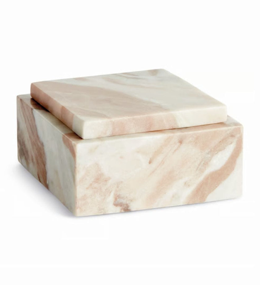 Jaqueline Marble Square Lidded Box