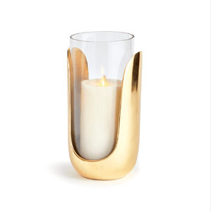 Napa Home Large Aida Gold Hurricane Candle Holders N3TT07GD