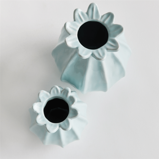 Napa Home Lavinia Bud Vase Blue Candle Holders