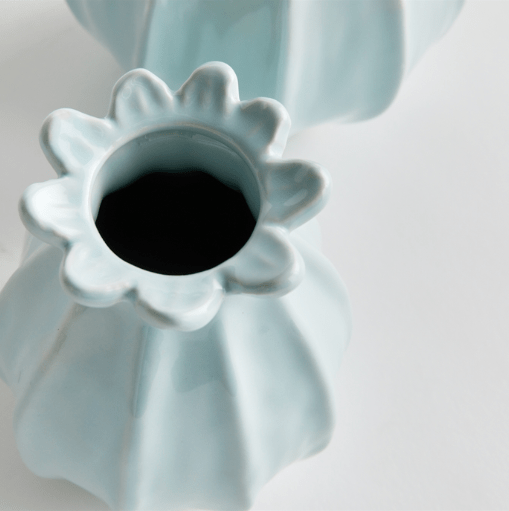 Napa Home Lavinia Bud Vase Blue Candle Holders