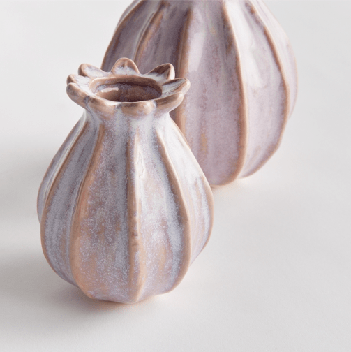 Napa Home Lavinia Bud Vase Pink Candle Holders