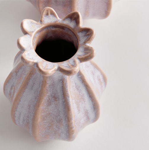 Napa Home Lavinia Bud Vase Pink Candle Holders