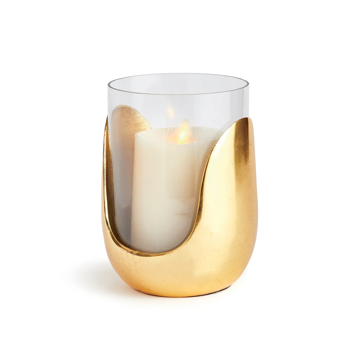 Napa Home Small Aida Gold Hurricane Candle Holders N2TT08GD