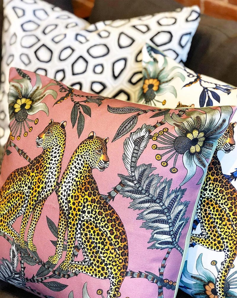 Ngala Lovebird Leopards Pillow - Magnolia Pillows NGARDZAMCUSHLLM5020