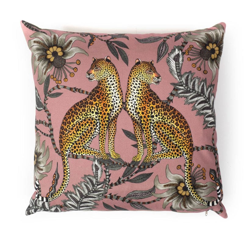 Lovebird Leopards Pillow - Magnolia