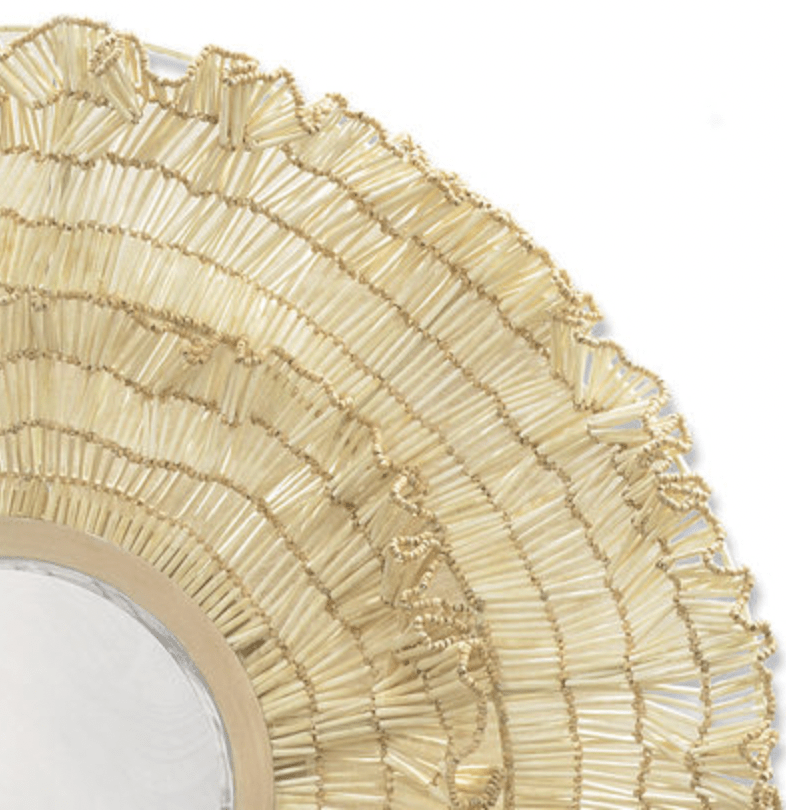 Palecek Coco Ruffle Mirror Mirrors 193841