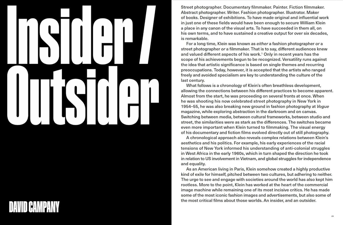 Phaidon William Klein: Yes Books