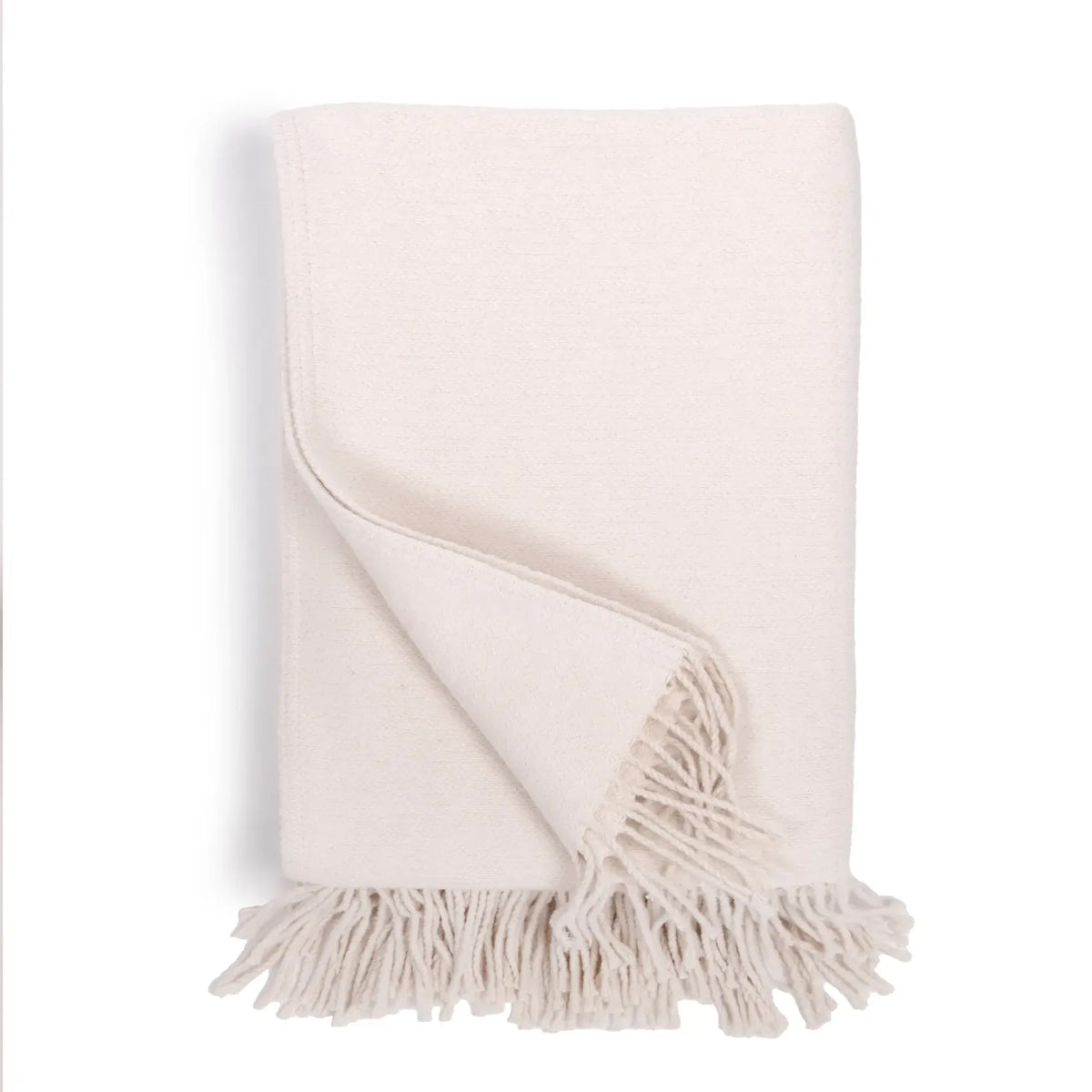 PomPom Ivory Billie Throw Throw Blanket NP-2000-IV-57