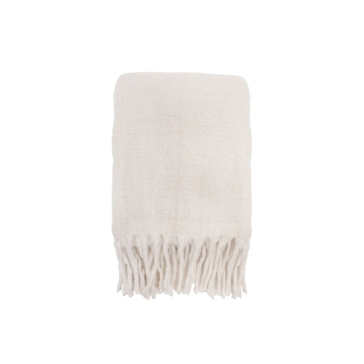 PomPom Ivory Summit Throw Throw Blanket LA-5600-IV-57