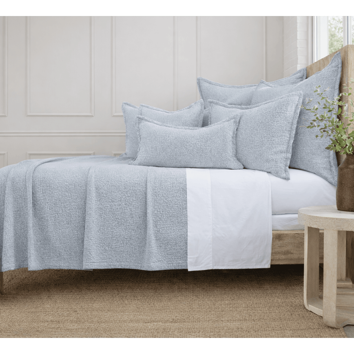 PomPom Malibu Matlesse - Light Blue Linens & Bedding