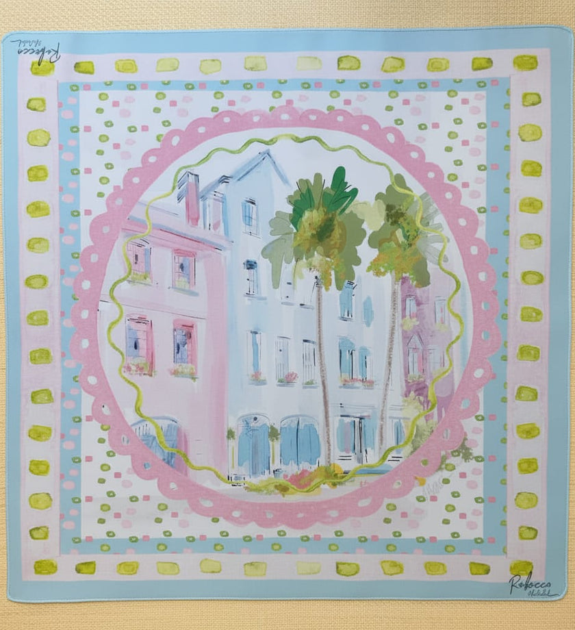 Rainbow Row-Mahjong Mat