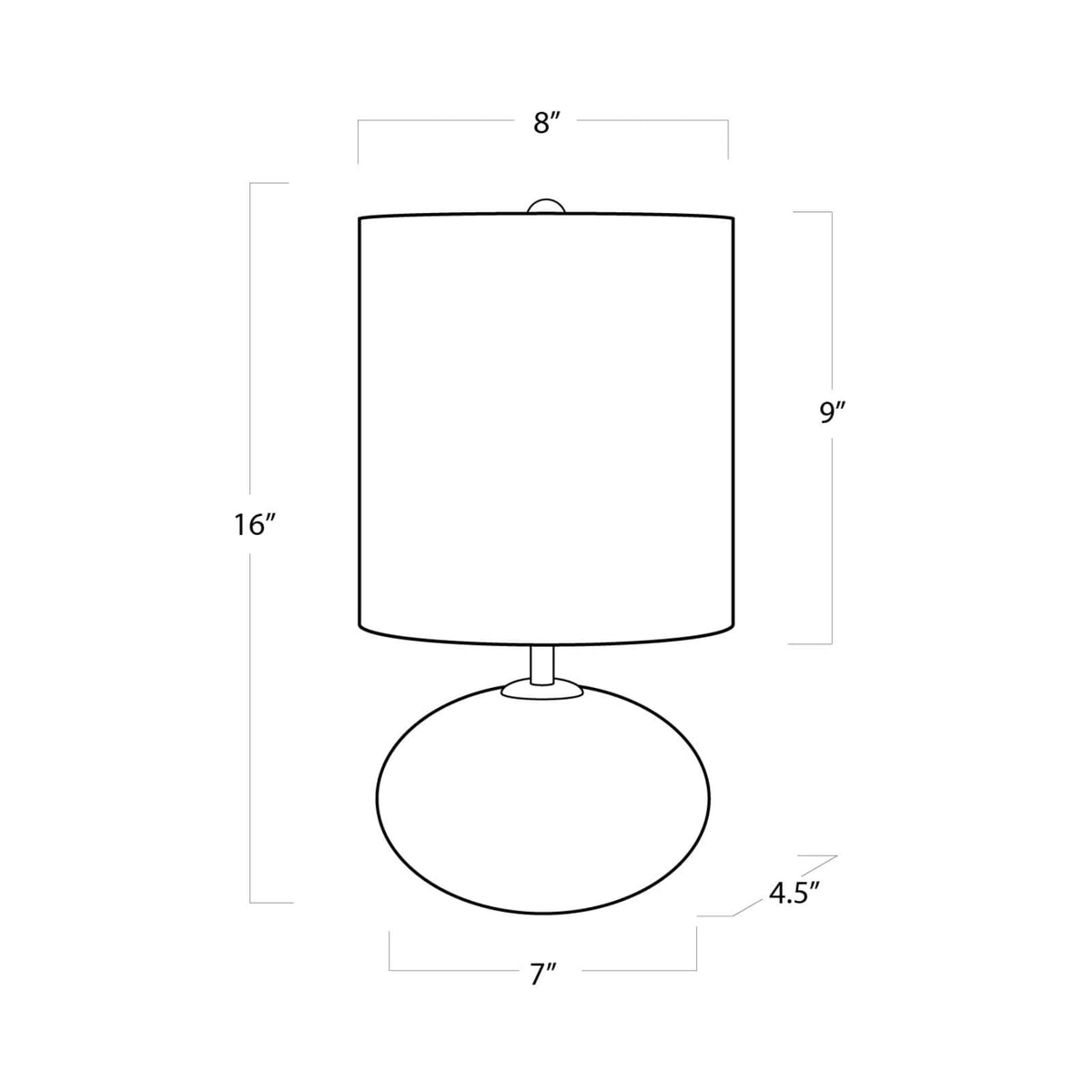Regina Andrew Alabaster Orb Mini Lamp Mini Lamps 13-1036