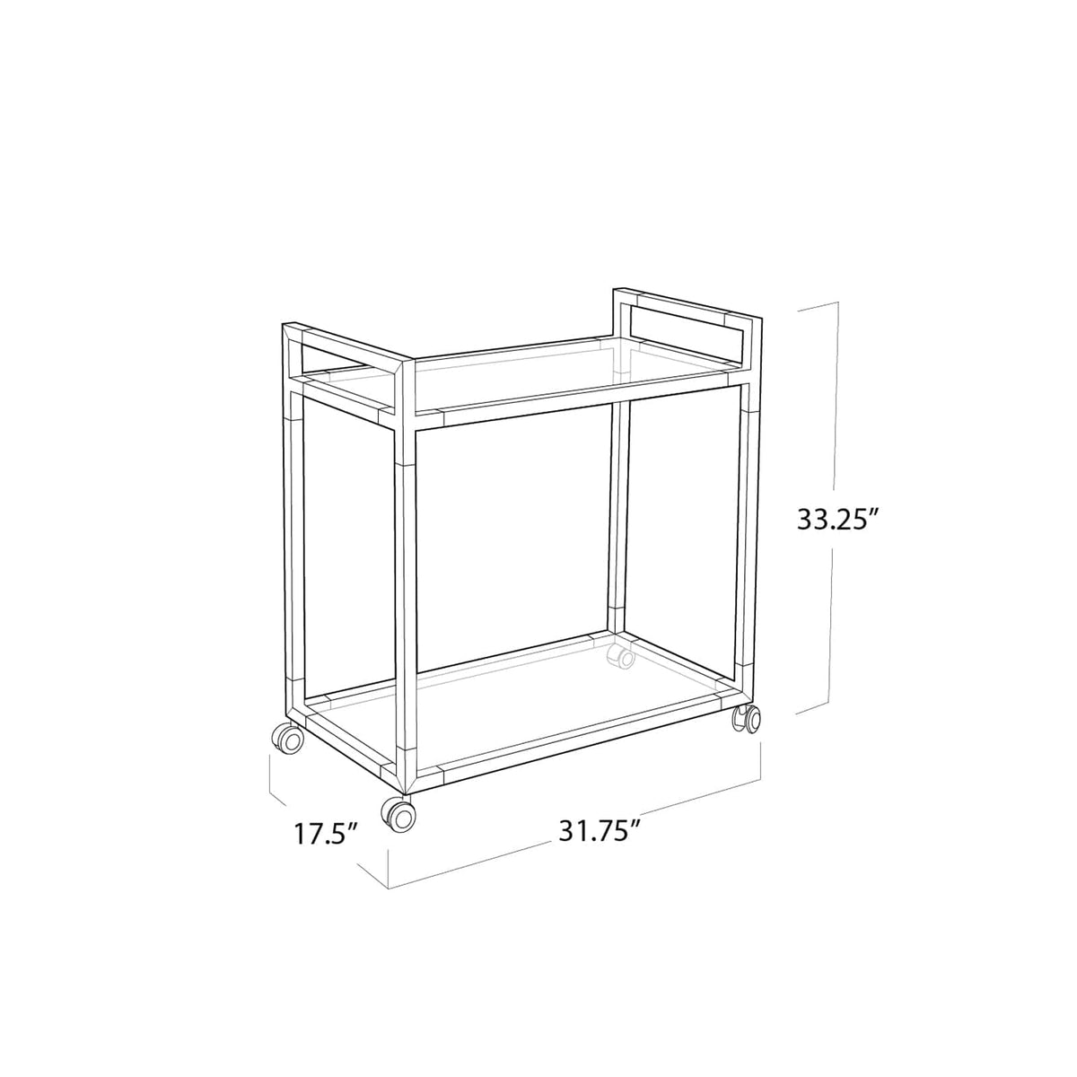 Regina Andrew Americano Bar Cart Bar Carts 31-1032