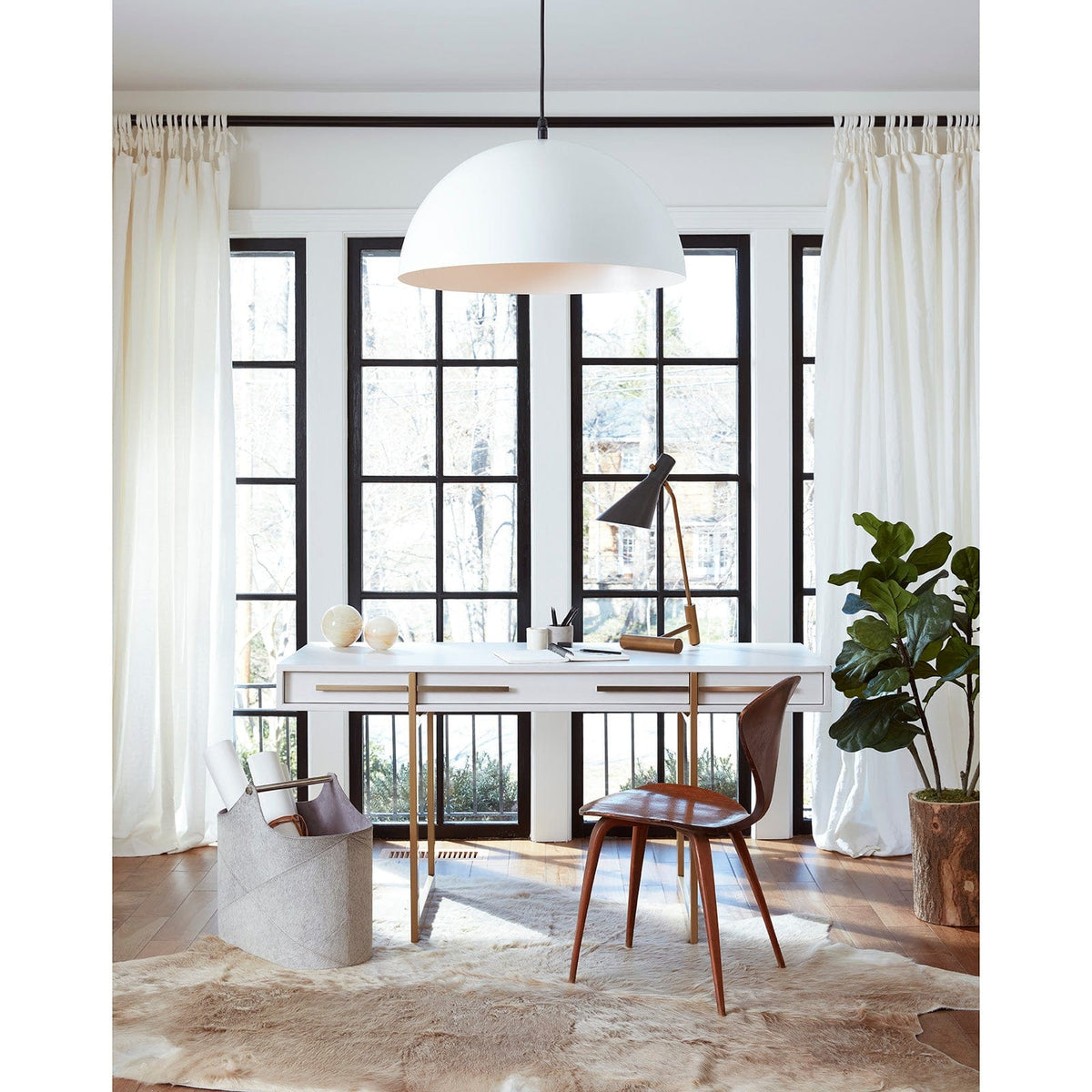 Regina Andrew Andres Hair on Hide Basket Baskets 20-1464GRY