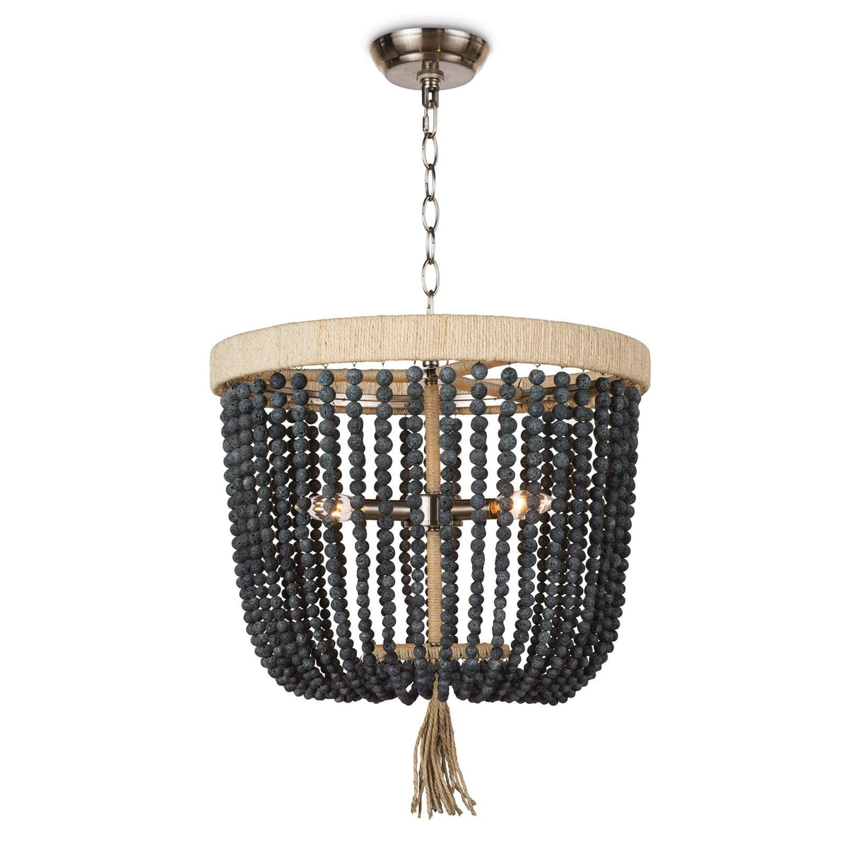 Regina Andrew Blue Black Milos Chandelier Lighting 16-1222BLU