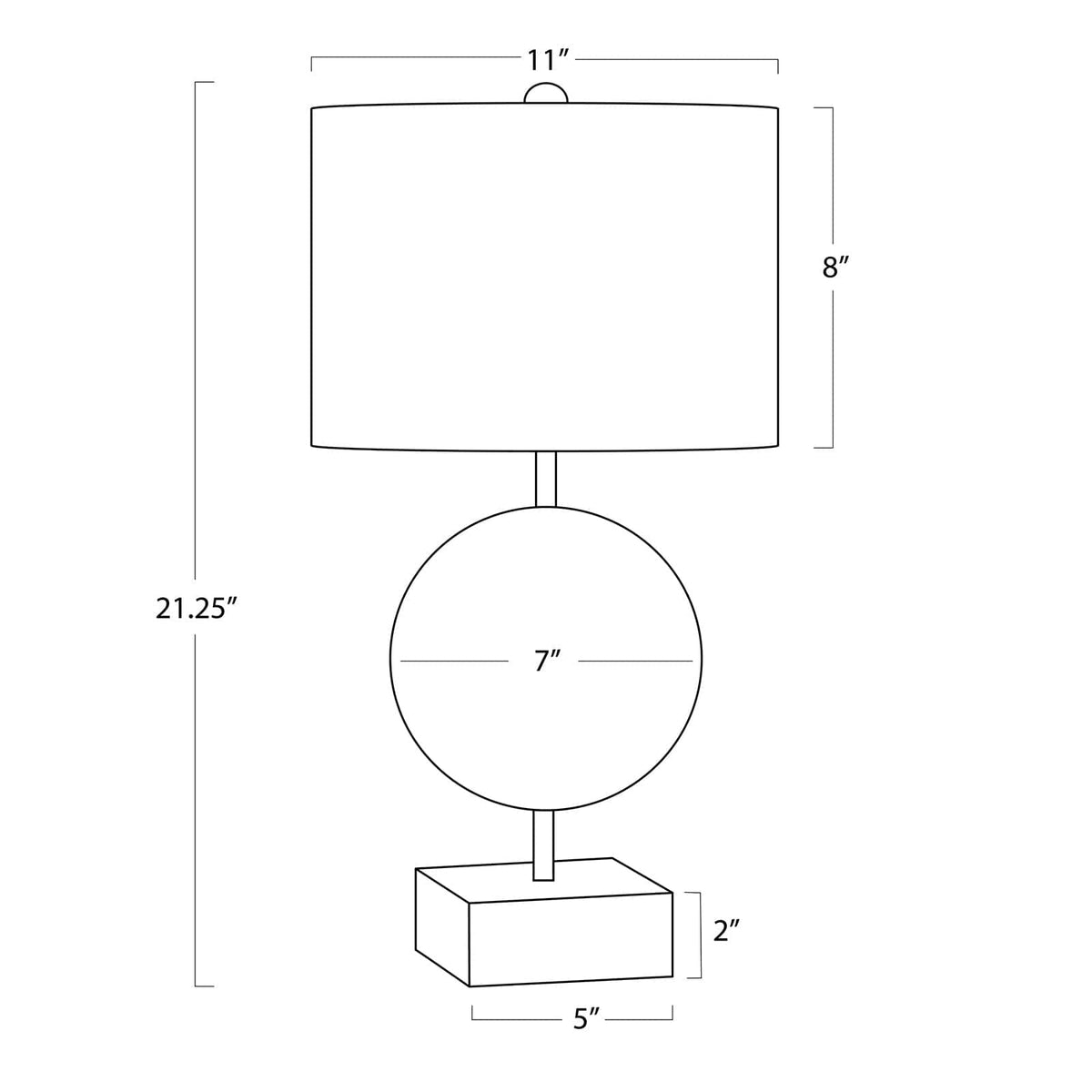 Regina Andrew Brittney Mini Shell Lamp Mini Lamps 13-1636