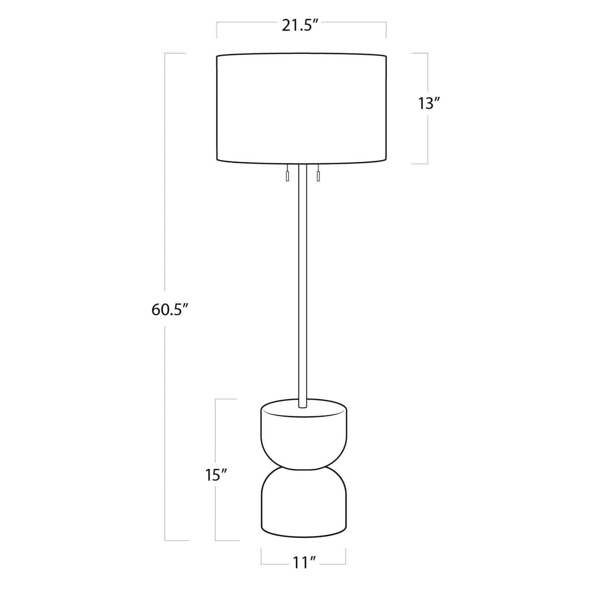 Regina Andrew Bruno Floor Lamp Lighting 14-1041