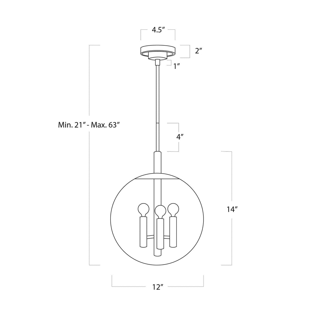 Regina Andrew Cafe Pendant- Nickel Lighting