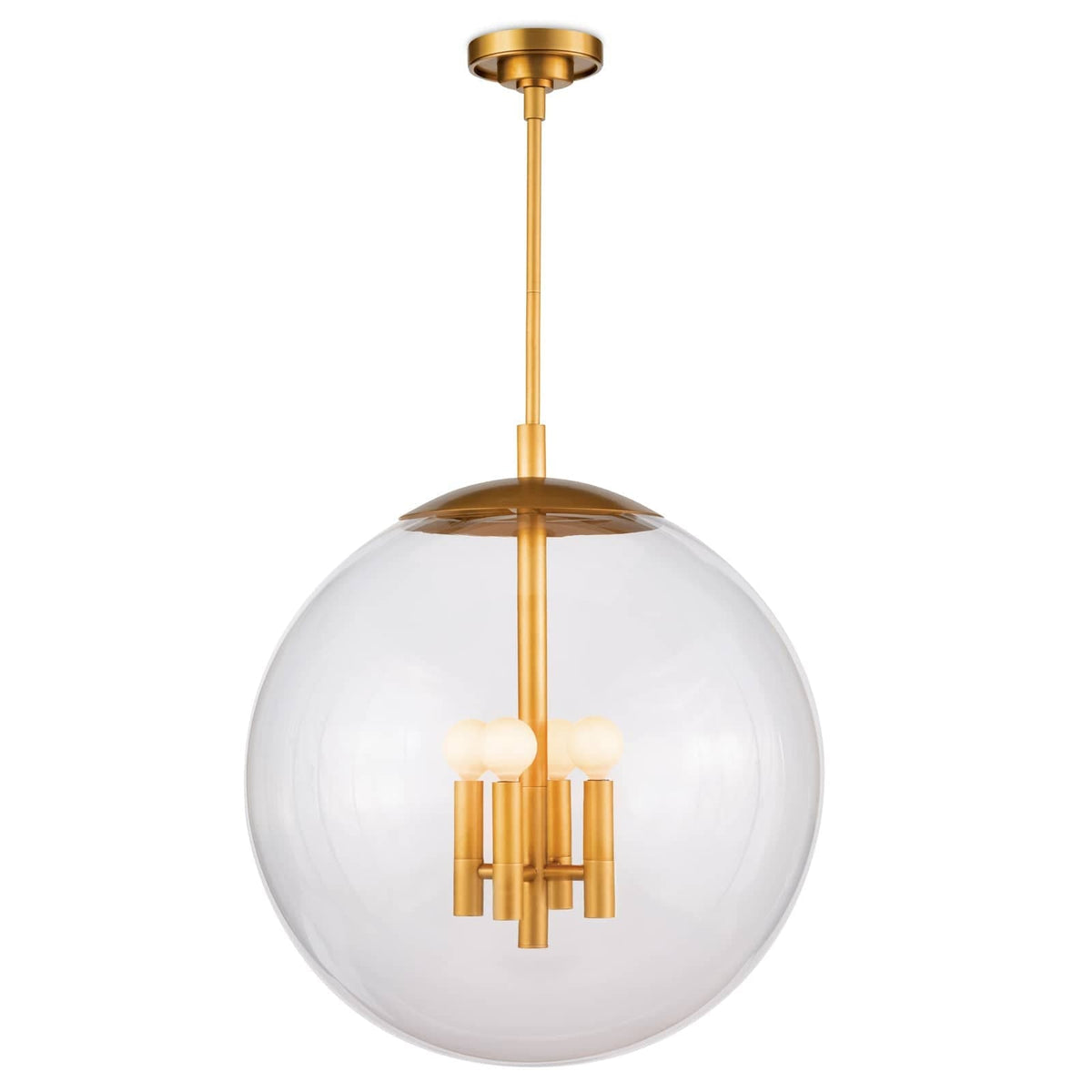 Regina Andrew Cafe Pendant- Polished Brass Lighting